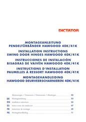 Dictator HAWGOOD 41K Instructions D'installation