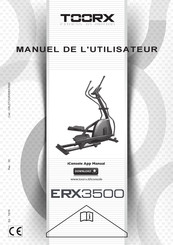 toorx ERX 3500 Manuel De L'utilisateur