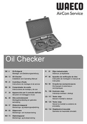 Waeco AirCon Service Oil Checker Instructions De Montage Et De Service