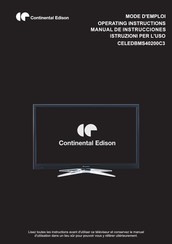 CONTINENTAL EDISON CELEDBMS40200C3 Mode D'emploi