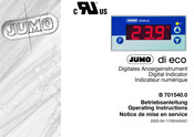 JUMO B 701540.0 Notice De Mise En Service