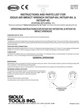 SIOUX IW75AP-4S Instructions