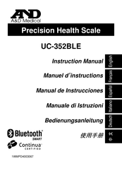 A&D Medical UC-352BLE Manuel D'instructions