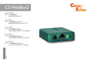 CitrinSolar CS WebBox2 Manuel