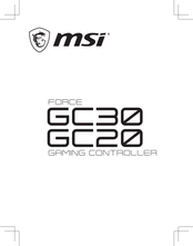 MSI Force GC30 Mode D'emploi