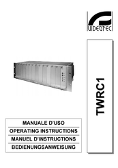 Videotec TWRC1 Manuel D'instructions