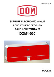 DOM DOM4-020 Mode D'emploi