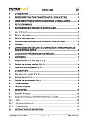 Powerplus POWX1425 Mode D'emploi