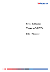 Webasto ThermoCall TC4 Notice D'utilisation