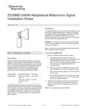 Edwards Signaling 5530MD-24AW Manuel D'installation