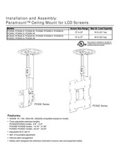 PEERLESS Paramount PC930B-W Installation Et Montage