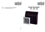 Geba Tronic Cody Universel 1/2 Mode D'emploi