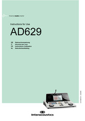 Interacoustics AD629 Instructions D'utilisation