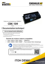 ITOH DENKI CBK-109FP Documentation Technique