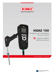 Kimo Instruments KIGAZ 150 Notice D'utilisation