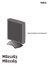 NEC MD212G3 Guide De L'installation