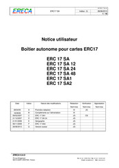 ERECA ERC 17 SA 24 Notice Utilisateur