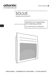 Atlantic Solius Notice D'utilisation Et D'installation