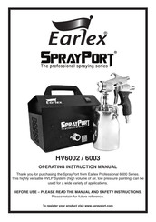 Earlex SprayPort HV6002 Manuel D'instructions