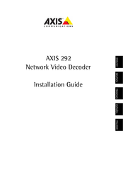 Axis 292 Guide D'installation