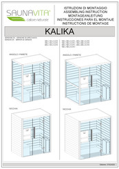 Saunavita KALIKA PARETE Instructions De Montage