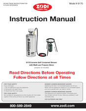 Zodi 8170 Manual D'instructions
