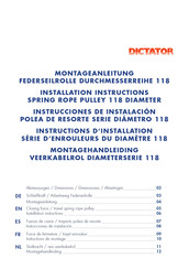 Dictator DIAMETRO 118 Serie Instructions D'installation