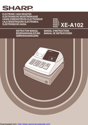 Sharp XE-A102 Manuel D'instructions