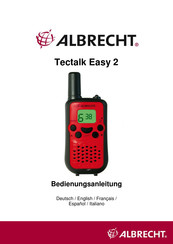 Albrecht Tectalk Easy 2 Guide D'utilisateur