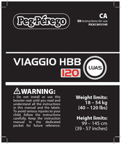 Peg-Perego VIAGGIO HBB 120 Mode D'emploi