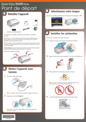 Epson Stylus NX410 Série Guide De Démarrage Rapide