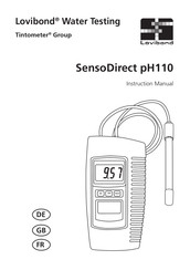 Tintometer Lovibond SensoDirect pH110 Mode D'emploi