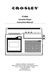 Crosley CT200A Manuel D'utilisation