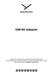 Beyerdynamic USB WL Adapter Mode D'emploi