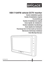 Brigade VBV-7104FM Guide D'installation Rapide