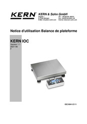 KERN and SOHN TIOC 60K-3-A Notice D'utilisation