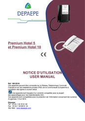 Depaepe Premium Hotel 5 Notice D'utilisation
