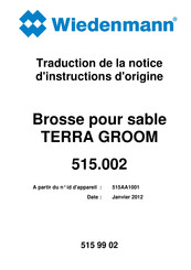 Wiedenmann 515.002 Traduction De La Notice D'instructions D'origine