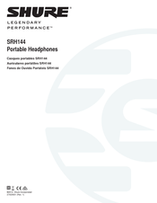 Shure Legendary Performance SRH144 Guide Rapide