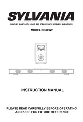 Sylvania SB379W Mode D'emploi