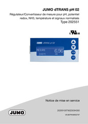 JUMO 202551 Notice De Mise En Service
