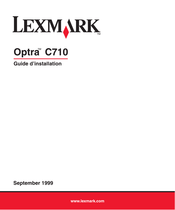 Lexmark OPTRA C710 Guide D'installation