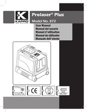 Kapro Prolaser Plus 872 Manuel D'utilisation