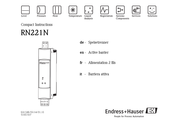 Endress+Hauser RN221N Instructions