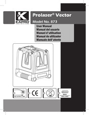 Kapro Prolaser Vector 873 Manuel D'utilisation