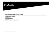 ProAudio PP107234 Mode D'emploi