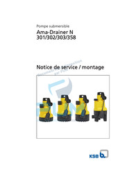 KSB Ama-Drainer N 358 Notice De Montage Et De Service