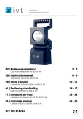 IVT PL-828 Mode D'emploi