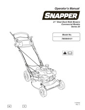 Snapper 7800849-01 Manuel D'utilisation