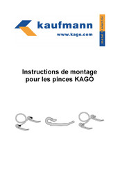 Kaufmann KAGO Instructions De Montage